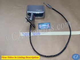 OEM 1971 1972 1973 1974 1975 1976 Cadillac Fleetwood Deville Calais 1971 1972 1973 1974 1975 1976 1977 1978 Eldorado LEFT DRIVER SIDE DOOR MIRROR WITH REMOTE